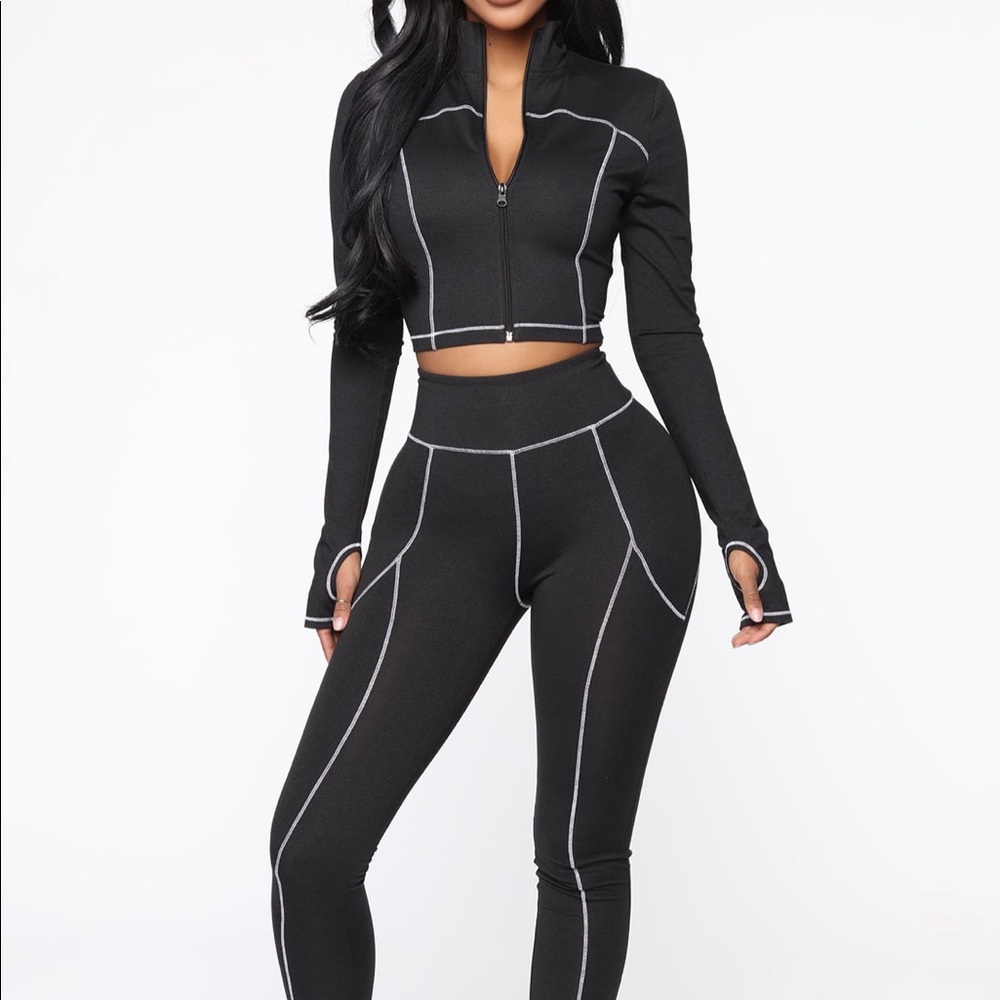 Two Piece Black Set.